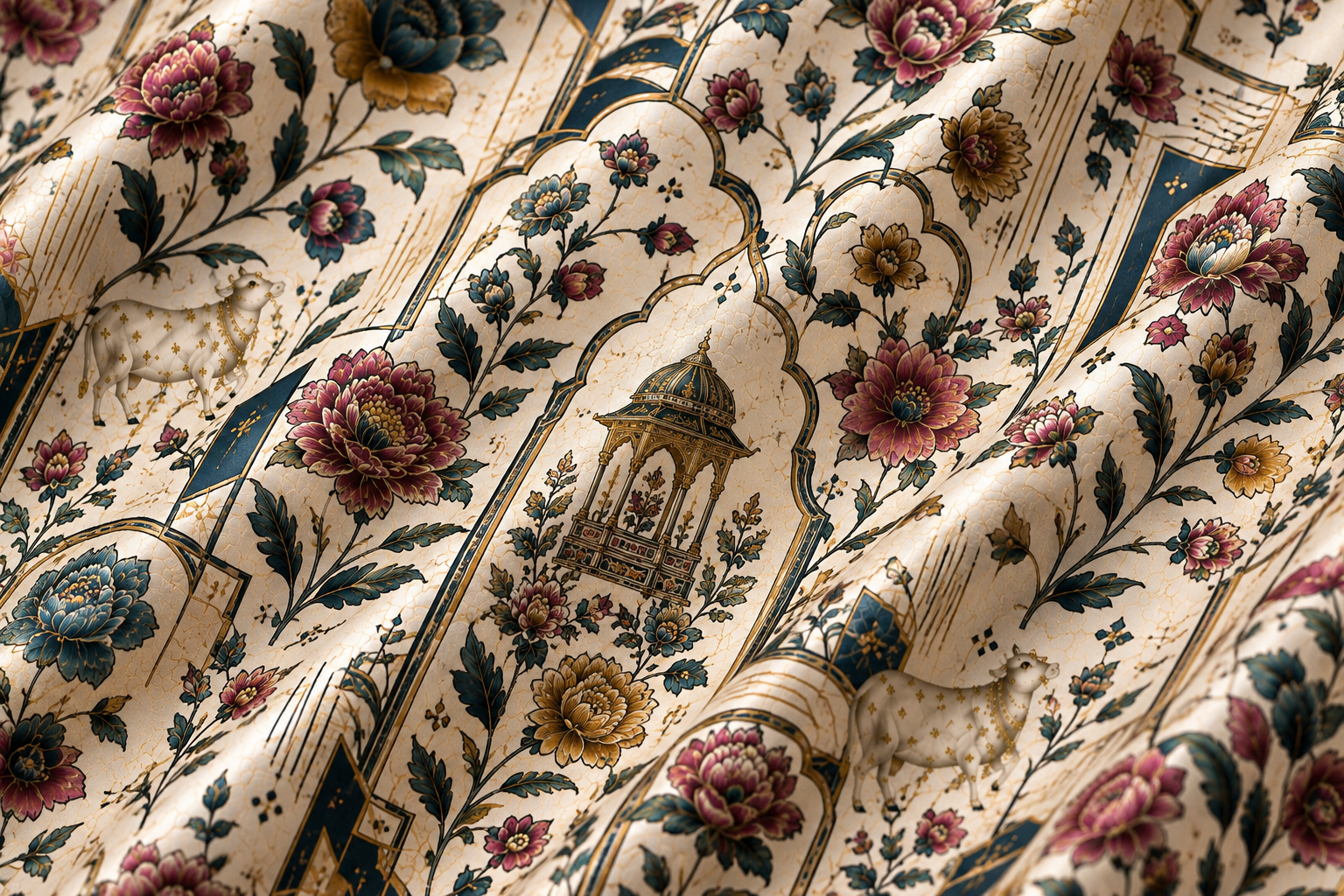 Geometric Floral Print
