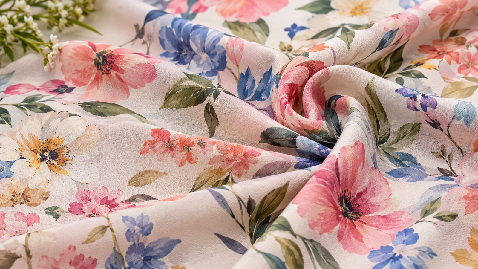 Poly Crepe Digital Printing