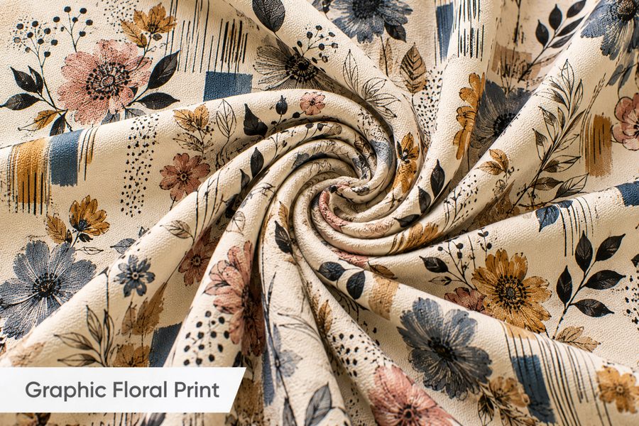 Graphic Floral Print