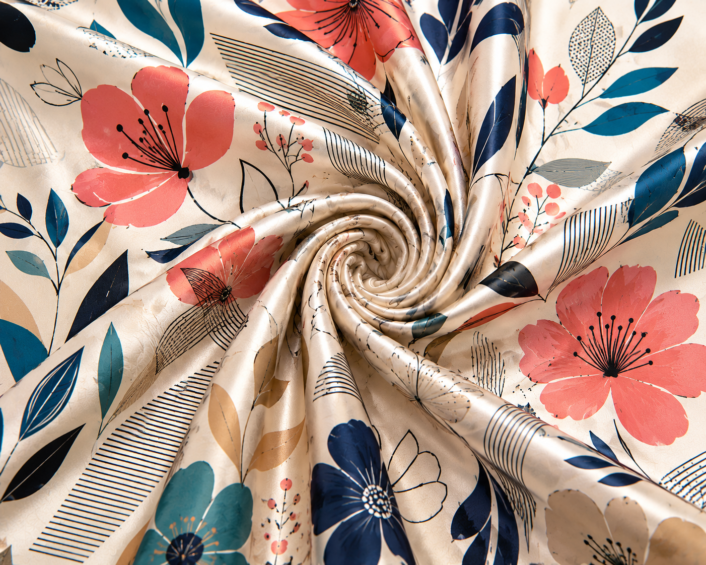 Geometric Floral Print