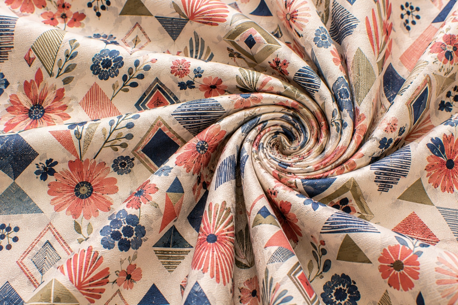 Geometric Floral Print
