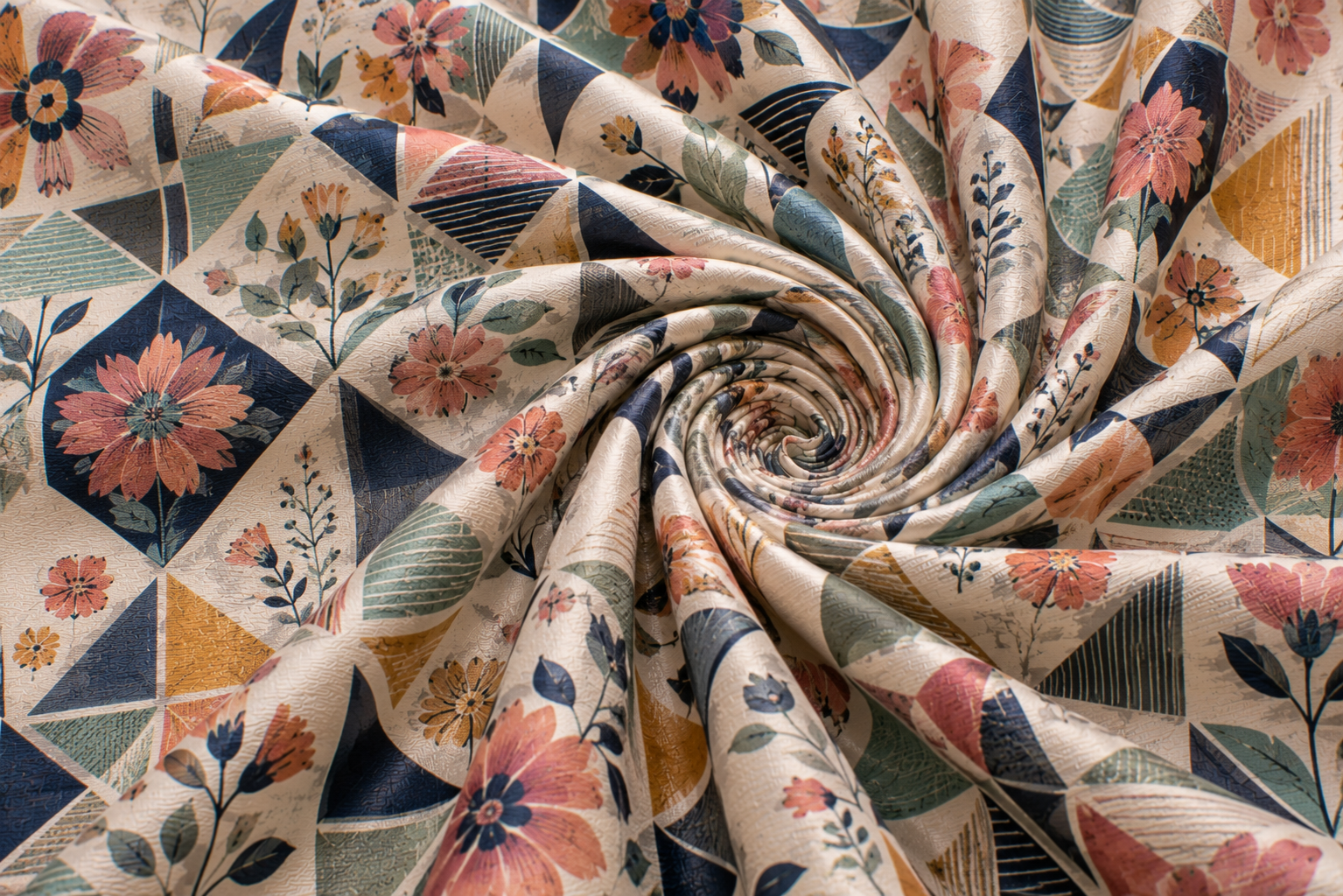 Geometric Floral Print
