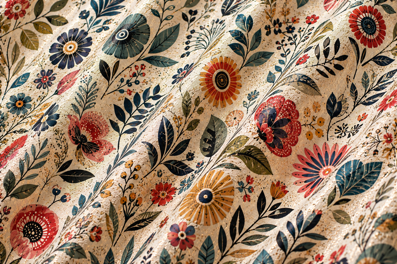 Geometric Floral Print