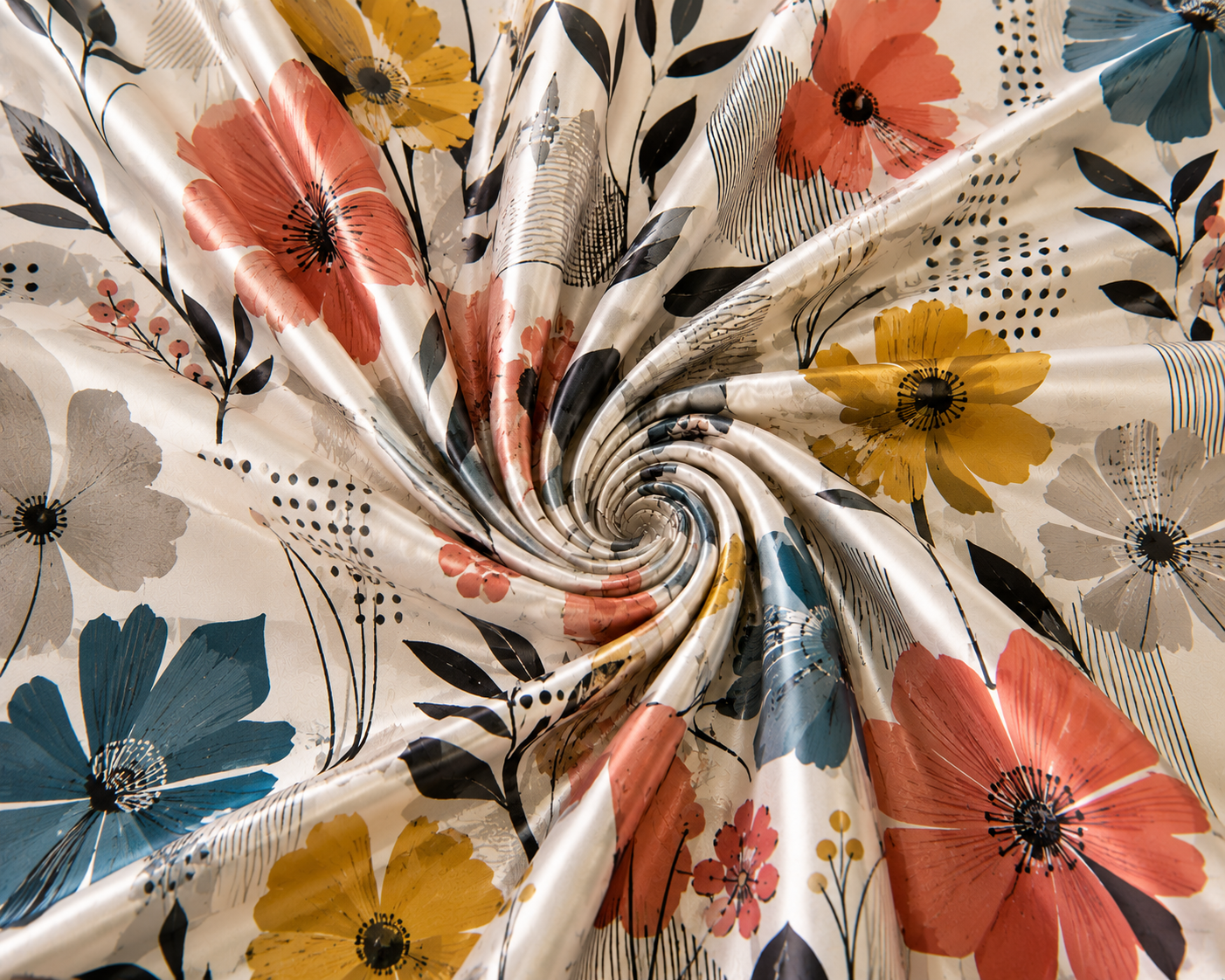 Geometric Floral Print
